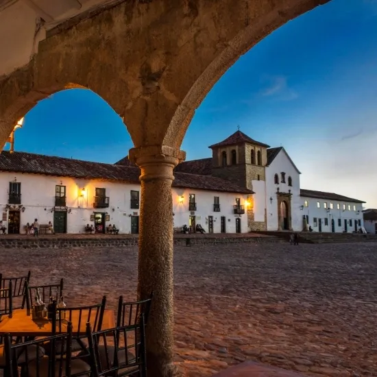 Plaza mayor colonial de Villa de Leyva